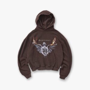 Represent Reversible Brown Hoodie
