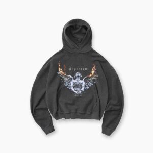 Represent Black Reversible Living Hoodie